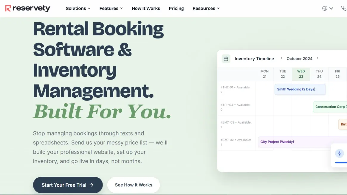 Reservety golf cart rental solution platform