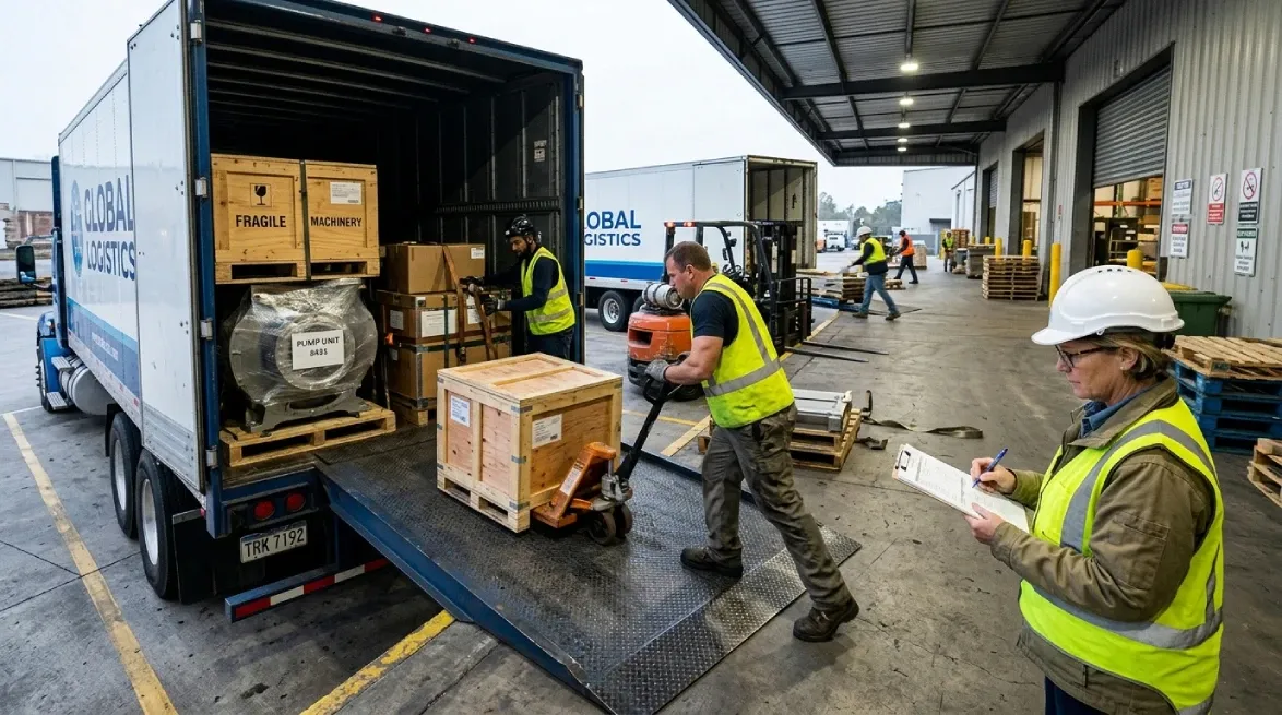 Logistics scene showing overlooked charges in rental business