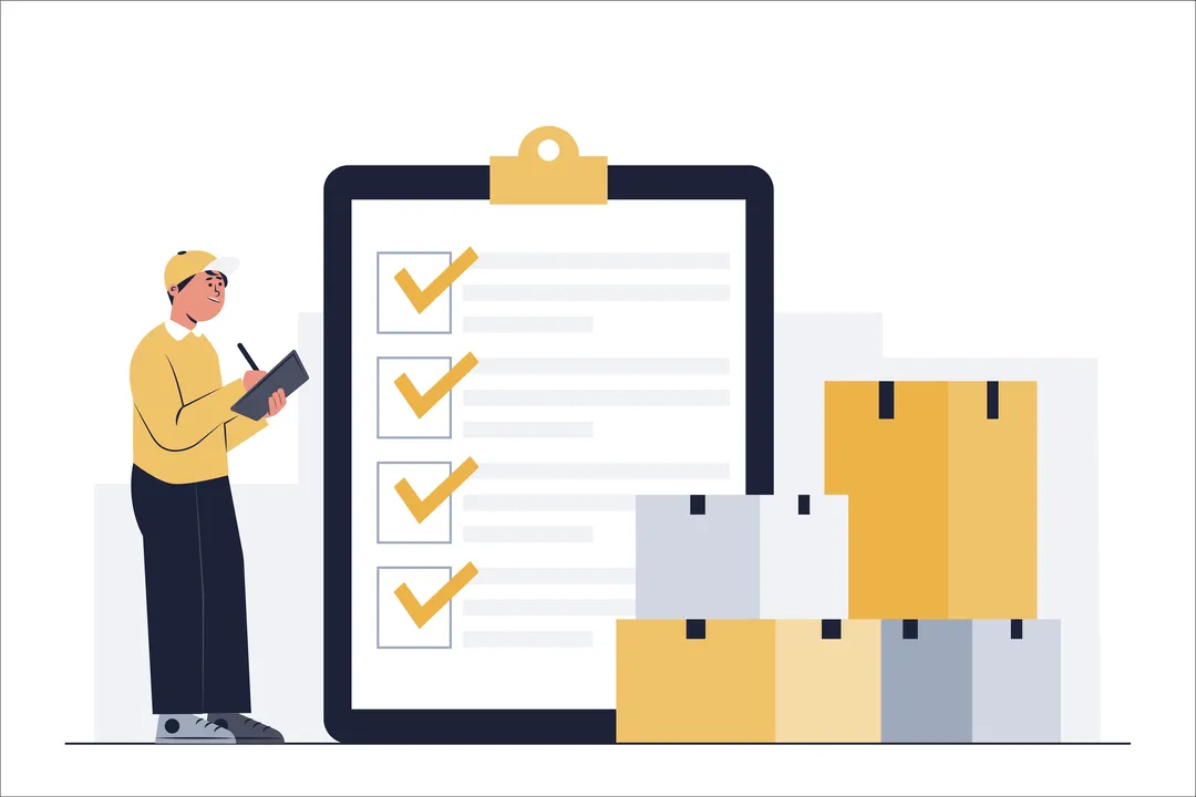 Inventory checklist highlighted for tracking rental equipment in sub-renting systems.