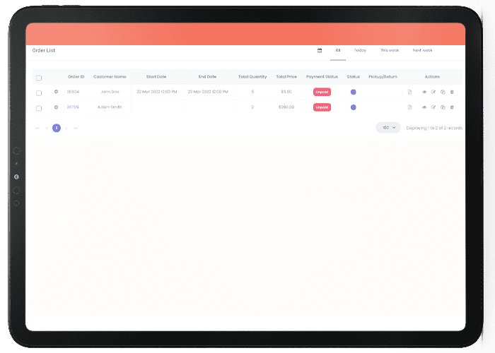 RentMy pickup delivery and shipping options for rental businesses