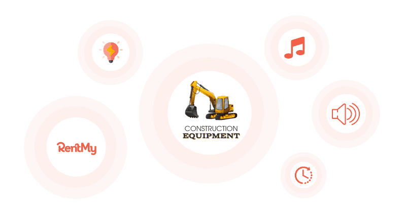 Manage construction equipment rentals from any device — laptop, tablet, and phone