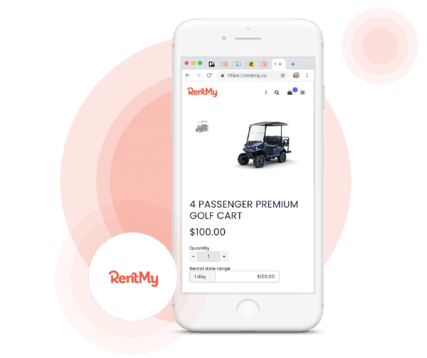 Real-time golf cart rental availability